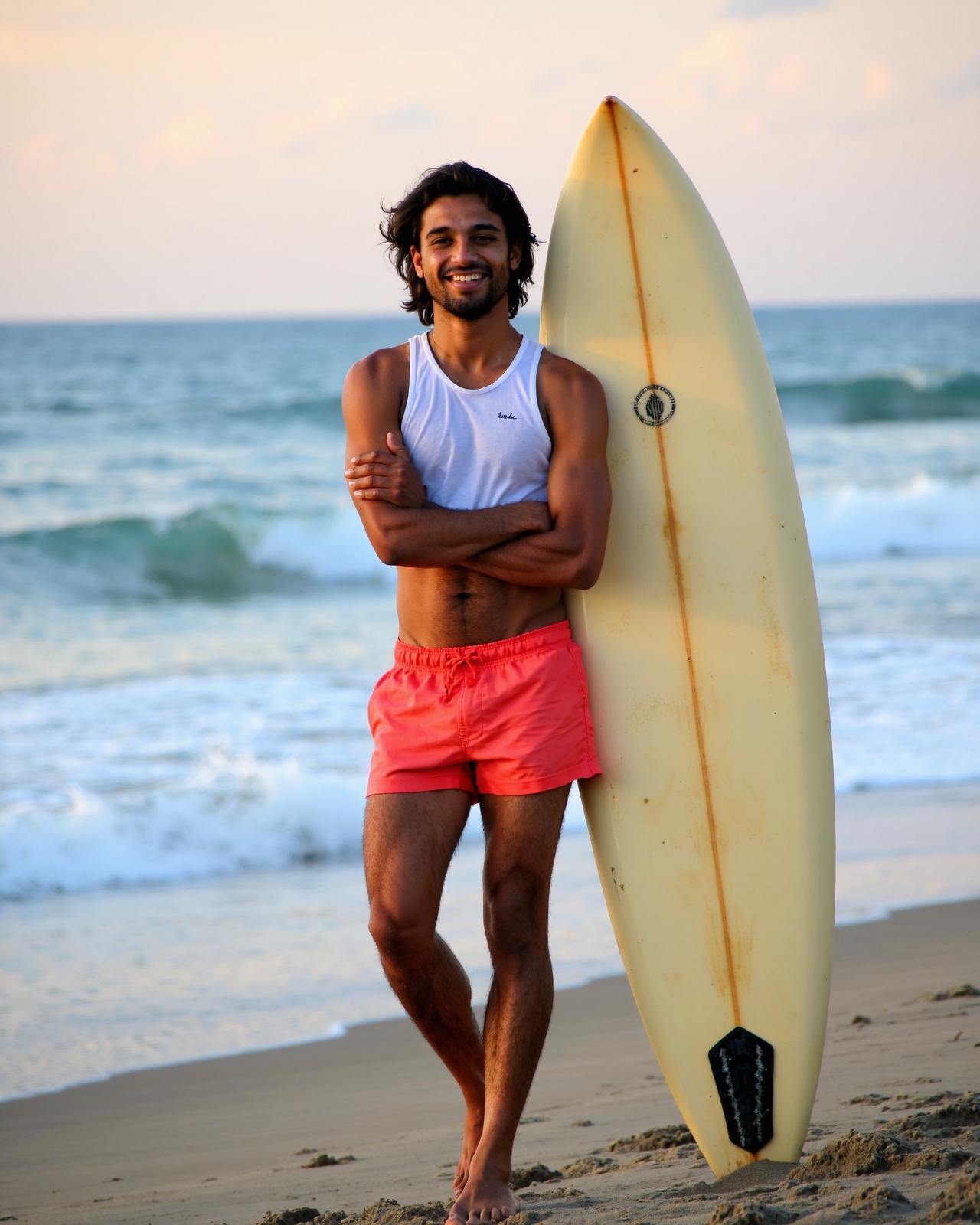 Template example Beach Escape 4 (male)
